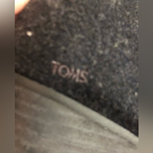 Black Toms block heel ankle boots, size 6.5 - Picture 5 of 5